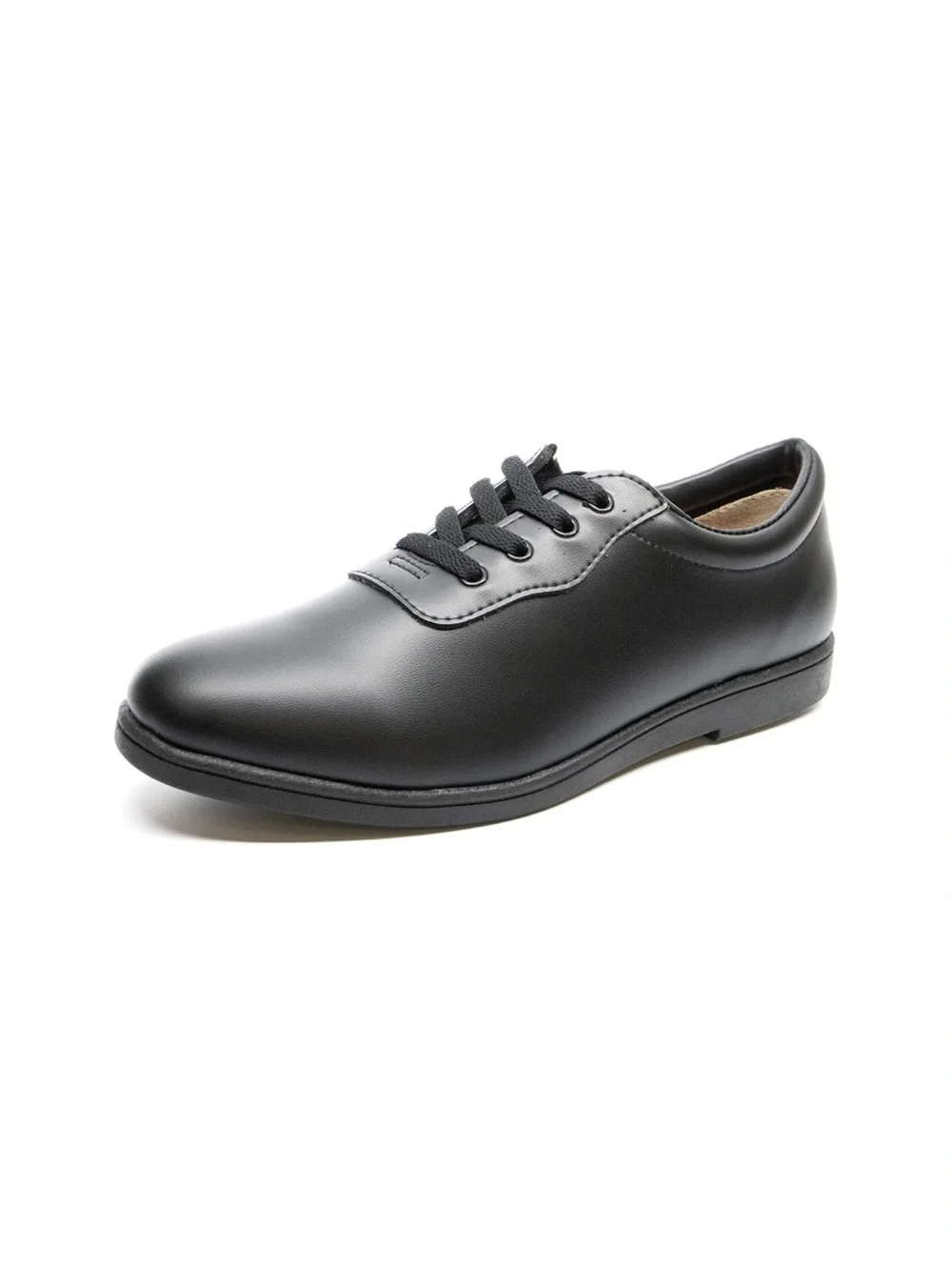 Dickies Black Lace-Up Derby Shoes with Red Lining